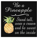Affiche réversible bilingue - Ananas