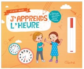 Livre ardoise - J'apprends l'heure