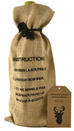 Sac cadeau pour bouteille de vin - Instructions (bilingue)