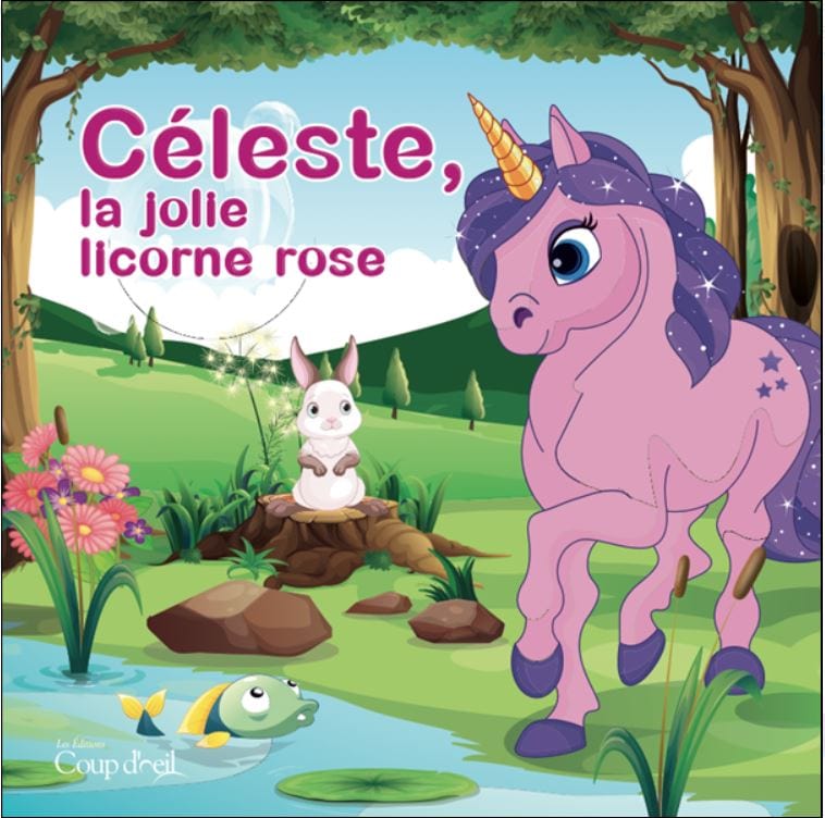 Céleste, la jolie licorne rose  (livre bain)