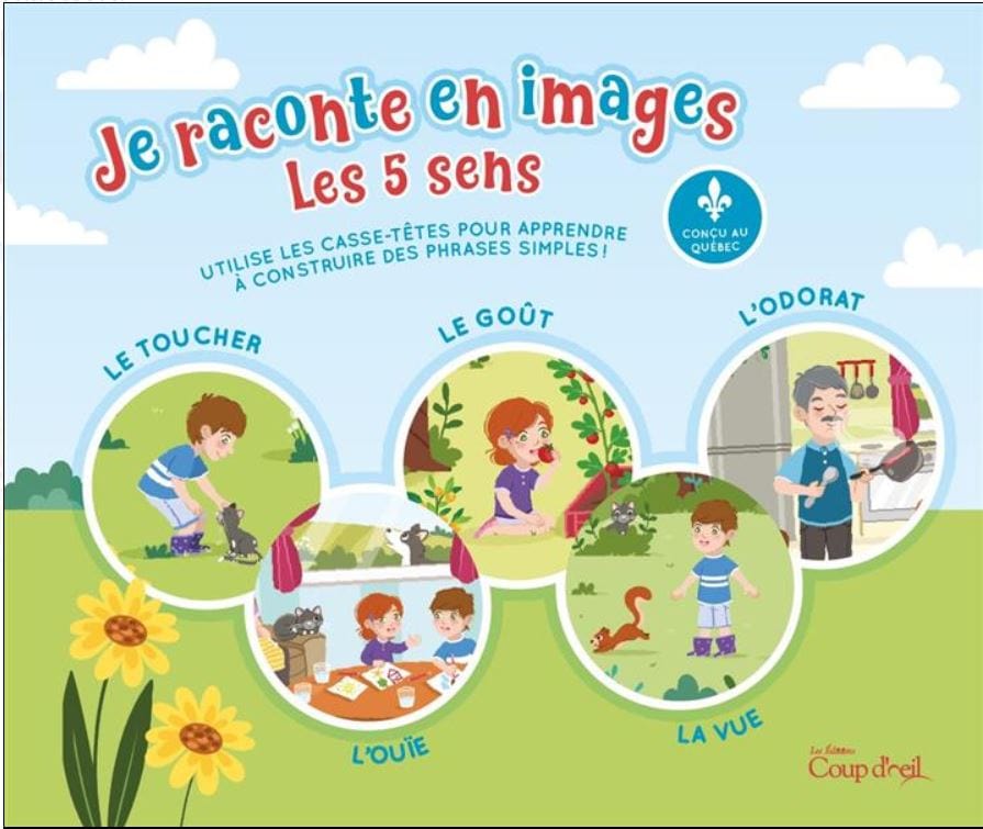 Je raconte en images - Les 5 sens