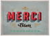 Affiche réversible bilingue - Merci