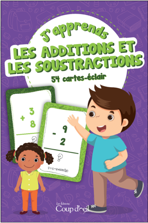 Cartes-éclair - J'apprends les additions et les soustractions