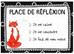 Affiche réversible bilingue - Place de réflexion