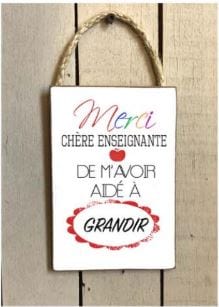 Affiche à suspendre Moyenne - Enseignant(e) et éducatrice