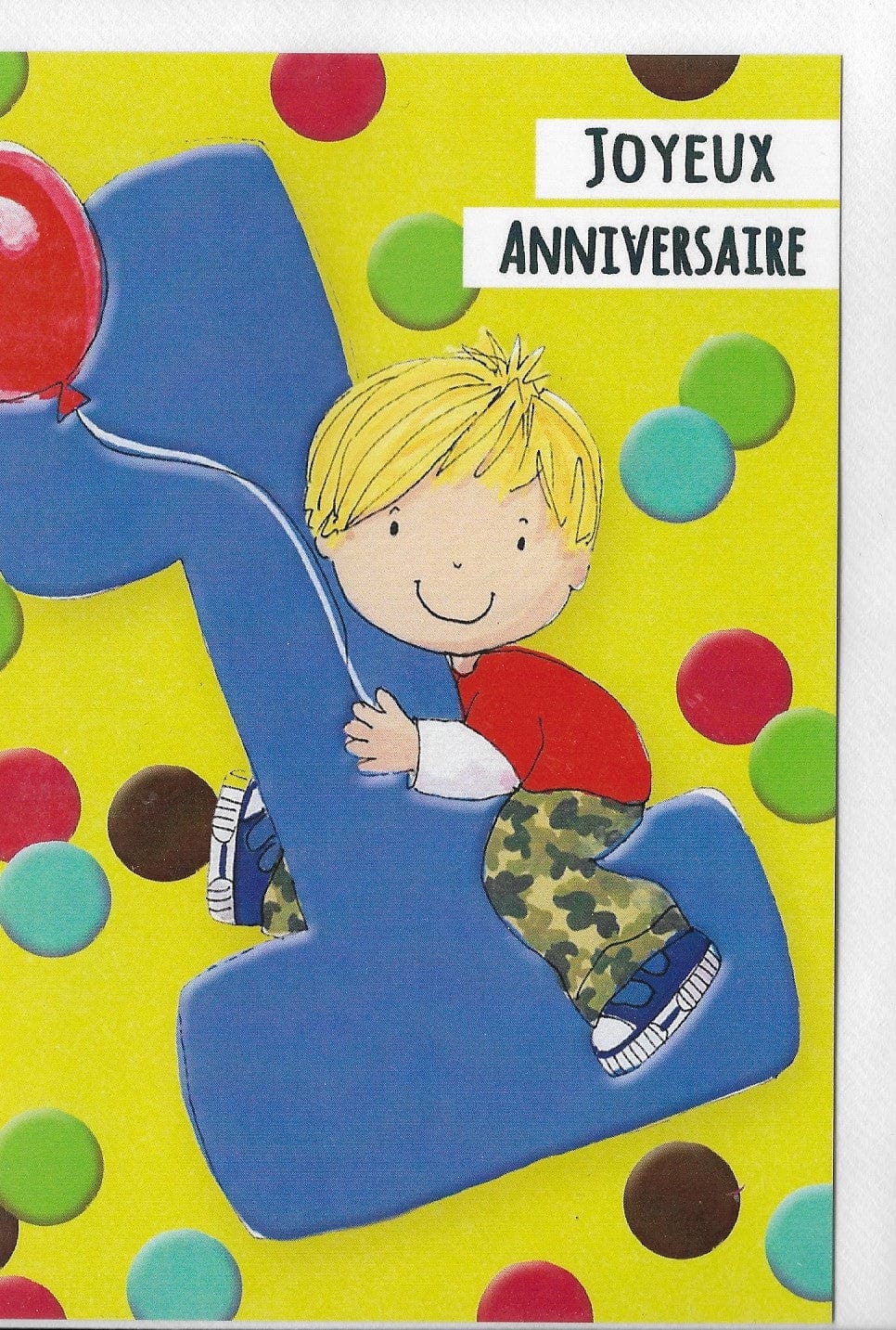 Carte de souhait - Anniversaire - Garçon 1 an