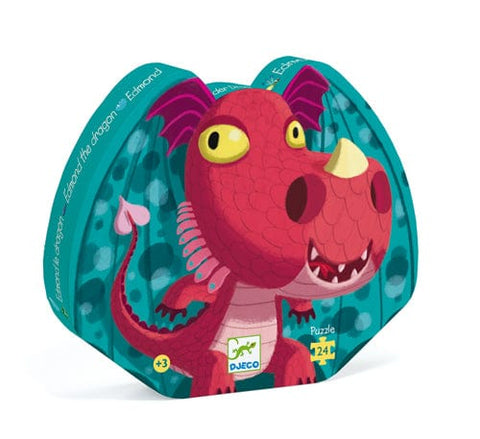 Puzzle Silhouette - Edmond le dragon - 24 pièces