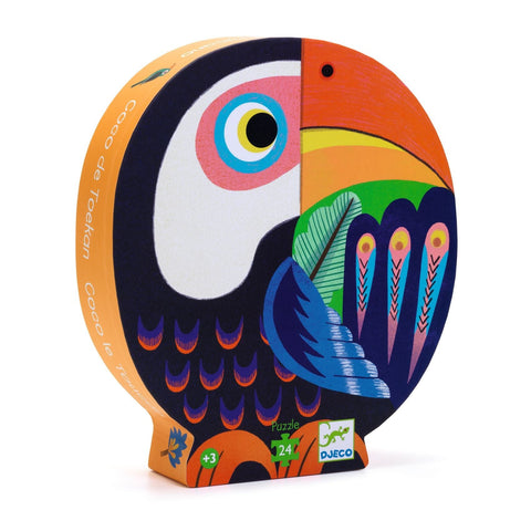 Puzzle Silhouette - Coco le Toucan - 24 pièces