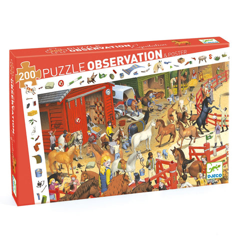 Puzzle observation - Équitation - 200 pièces