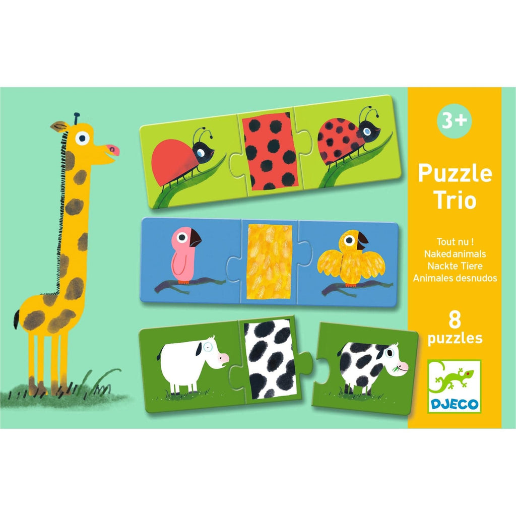 Puzzle Trio - Animaux tout nus !