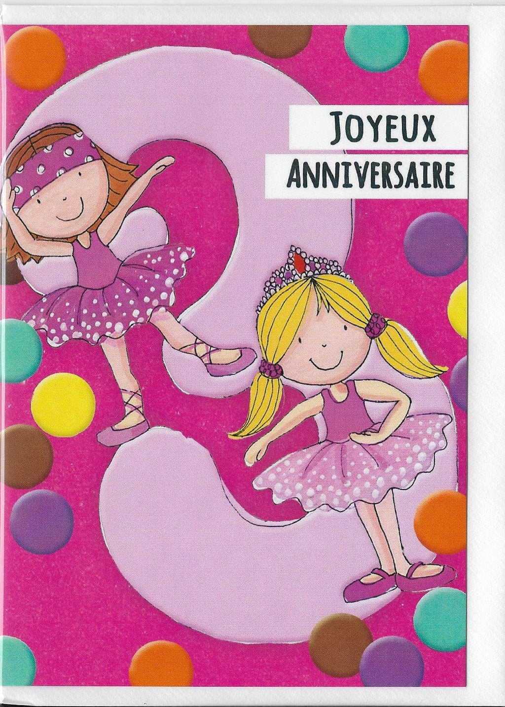 Carte de souhait - Anniversaire - Fille 3 ans