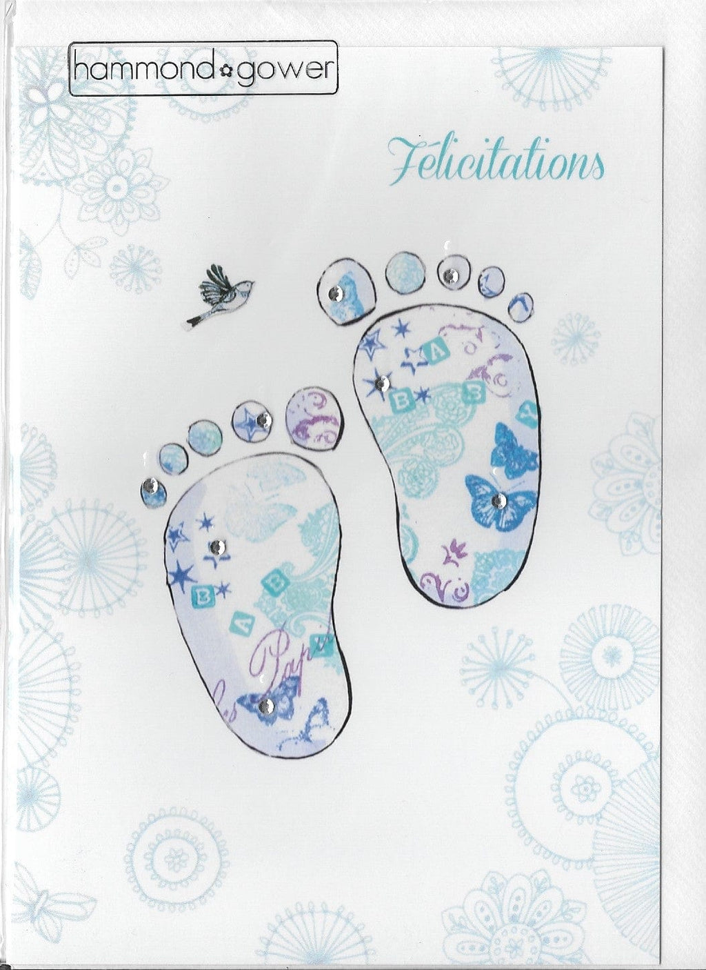 Carte de souhait - Naissance - Petits pieds