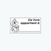 Tampon en bois - Ce livre appartient à..