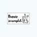 Tampon en bois - Devoir incomplet