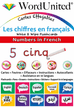 Cartes effaçables - Les chiffres en français