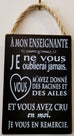 Affiche à suspendre Moyenne - Enseignant(e) et éducatrice