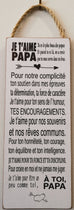 Affiche à suspendre Grande - Fête des pères