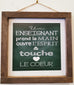 Cadre en bois Grand  - Enseignant(e)