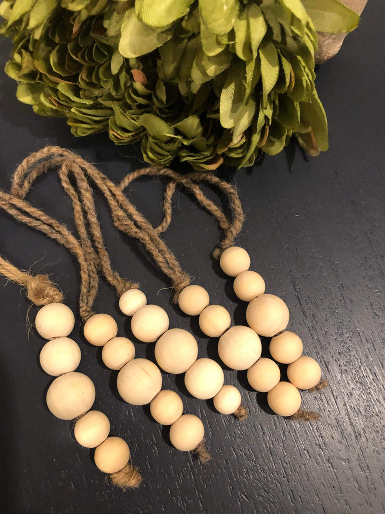Ornement Sapin - perle en bois naturel