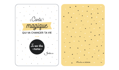 Carte de souhait - à gratter  - Tu vas être mamie