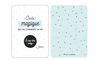 Carte de souhait - à gratter  - Tu vas être papy