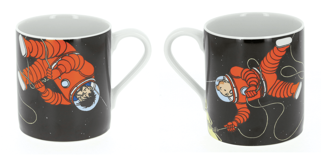 Tasse - Tintin et Haddock sur la lune