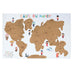 Carte du monde à gratter enfant