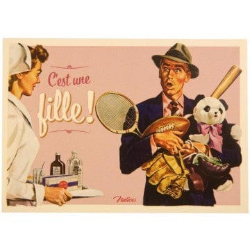 Carte de souhait - Naissance - C'est une fille!