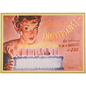 Carte de souhait - Anniversaire - En espérant que tu ne manques pas d'air