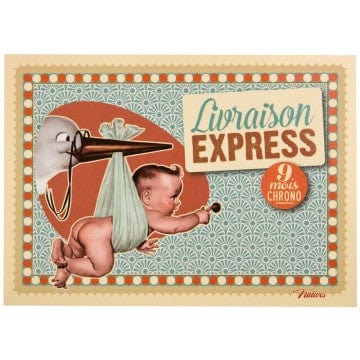 Carte de souhait - Naissance - Livraison express