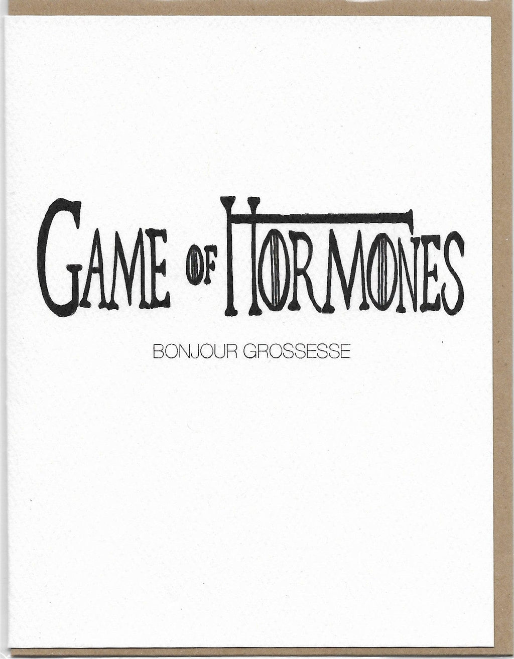 Carte de souhait - humour - Game of hormones