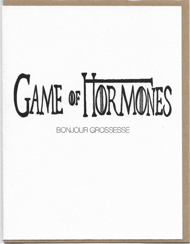 Carte de souhait - humour - Game of hormones