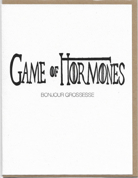Carte de souhait - humour - Game of hormones