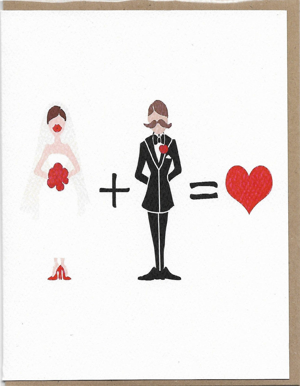 Carte de souhait - Mariage - F+H
