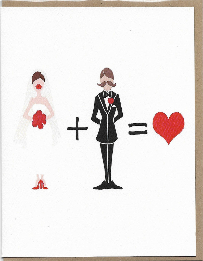 Carte de souhait - Mariage - F+H