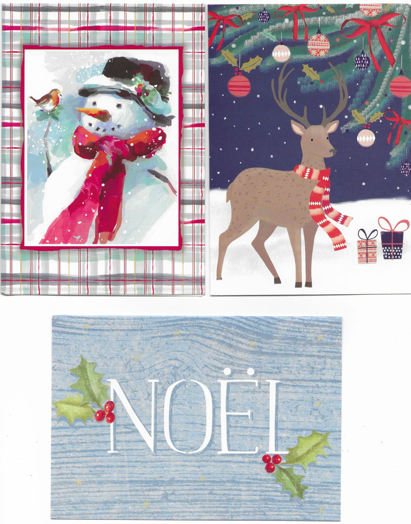 Ensemble de 6 cartes de souhait - Noël