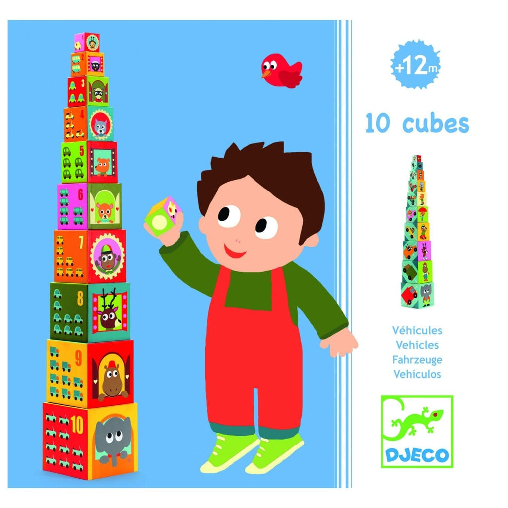 10 cubes - véhicules