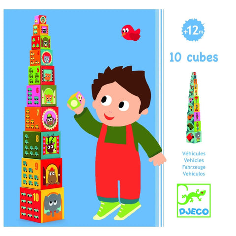 10 cubes - véhicules