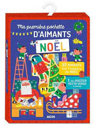 Ma première pochette d'aimants Noël - Avec 37 aimants et 1 poster recto-verso