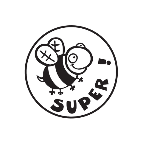 Estampe en bois - Super!