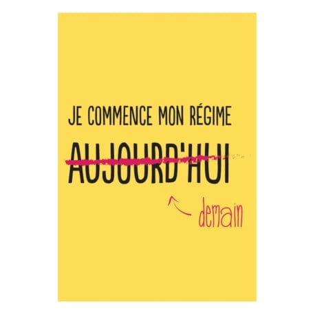 Aimant - Je commence mon régime aujourd'hui (demain)