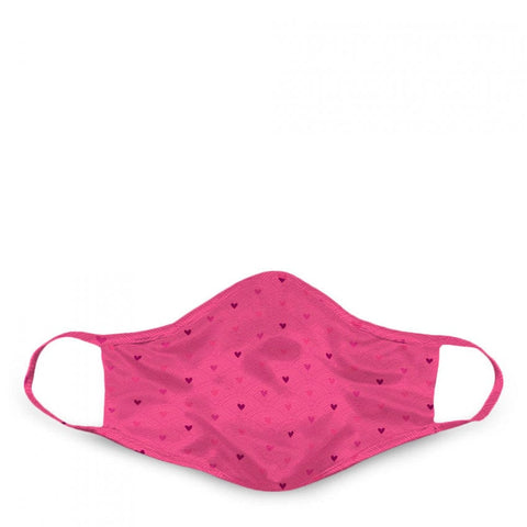 Masque protecteur - Cœurs roses - Moyen