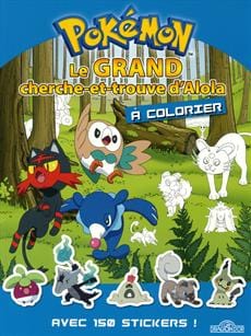 Pokémon - Le grand cherche et trouve d'Alola à colorier