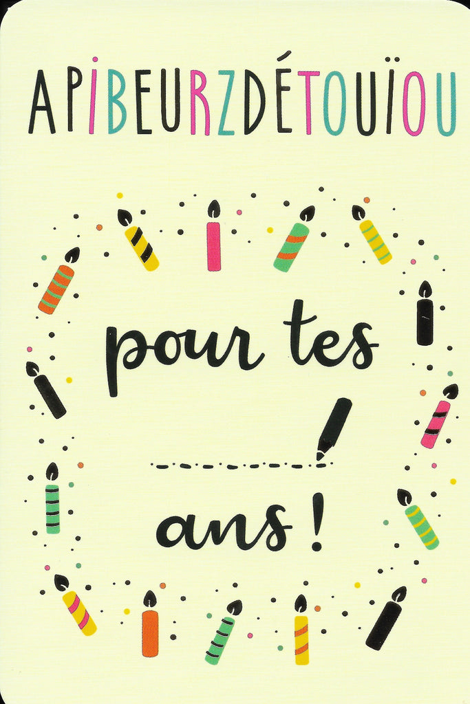 Carte postale - Anniversaire - FO02