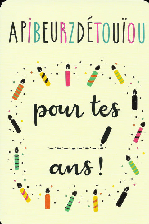 Carte postale - Anniversaire - FO02