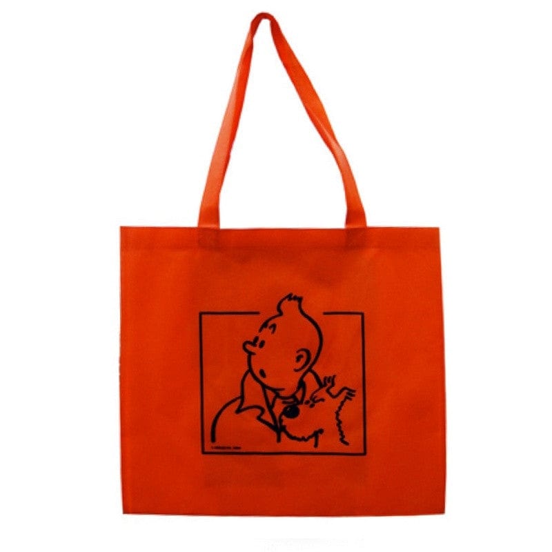 Sac réutilisable orange Tintin