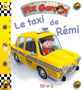 P'tit garçon - Coffret Le taxi de Rémi et livre bain La moto de Marco