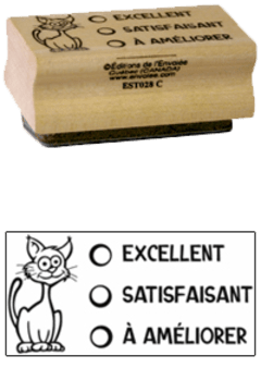 Tampon en bois - Excellent, satisfaisant, a ameliorer..